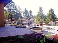 landscaped lawn