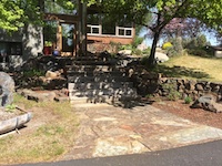 landscaped lawn