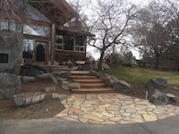 landscaped lawn